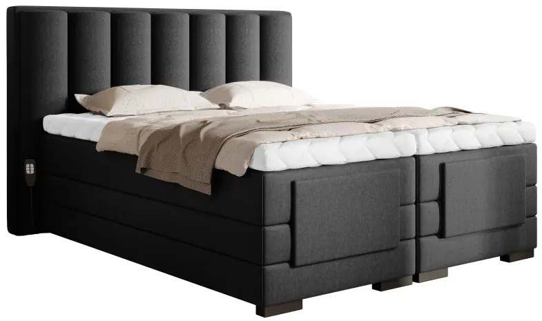 Kontinentálna posteľ VENETA boxspring s elektrickým polohovaním 200X180, ružová (nube 24)