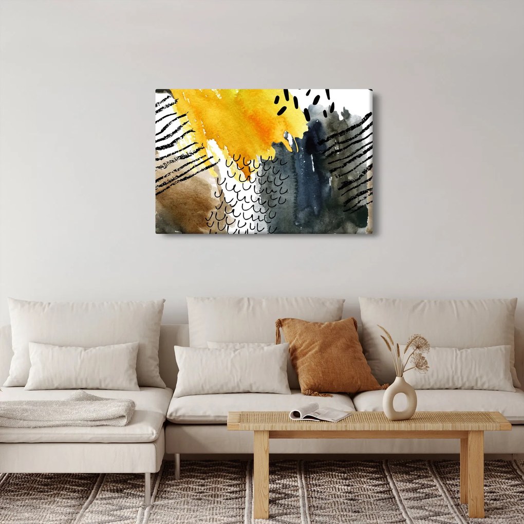 Obraz - Abstraktný akvarel (90x60 cm)