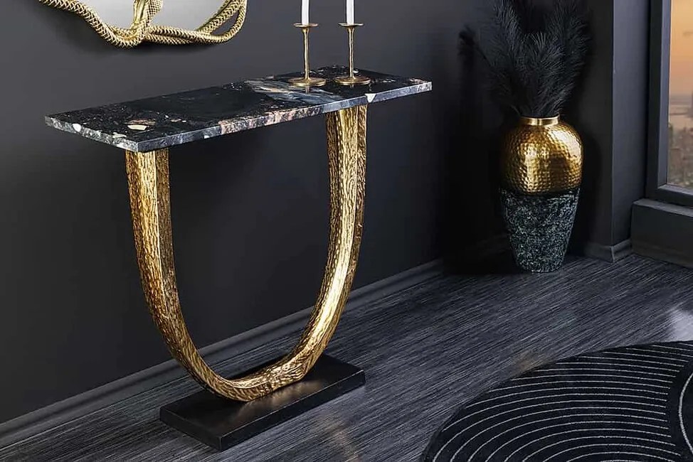 Konzolový stolík do predsiene Orvault mramor 80cm