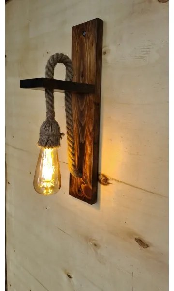 Nástenné svietidlo AHSAP 1xE27/40W/230V borovica orech