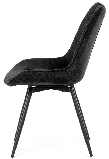 Autronic BONTEC Jedálenská stolička, čierna, látka, HC-T1130 BK2 Farba: Šedá
