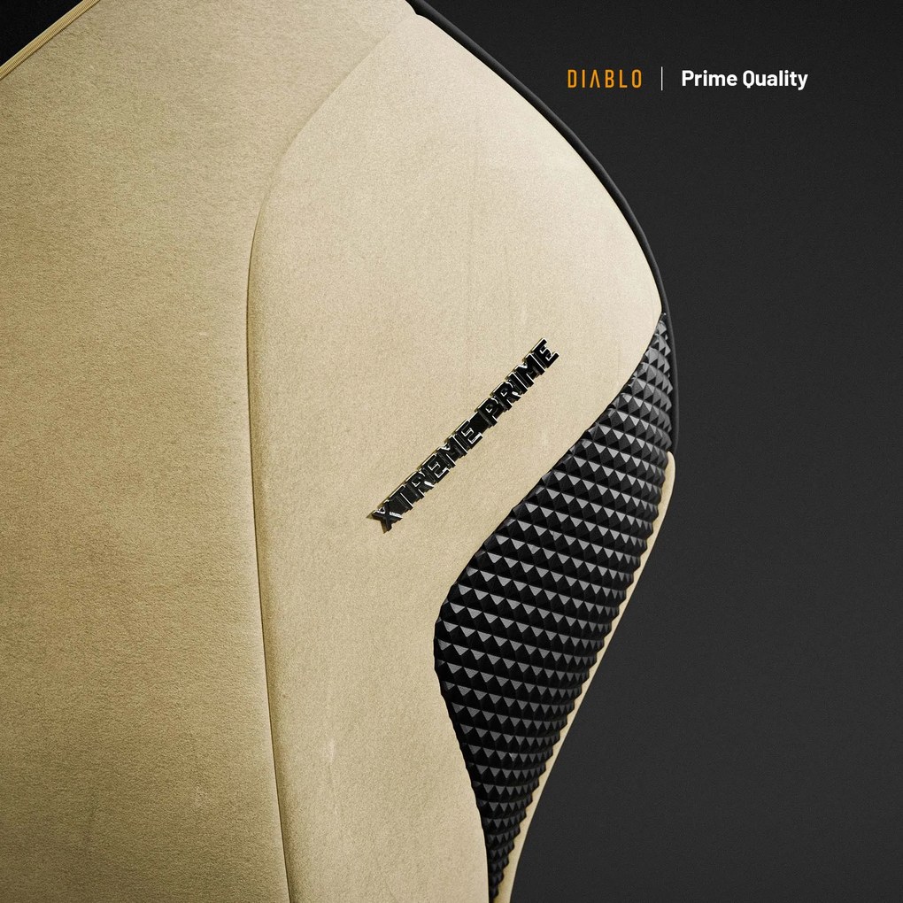 Herné kreslo Normal Size, zlatý-čierny: Diablo X-One Prime Broken Gold