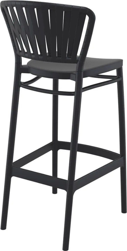 PORTOFINO BAR 75 záhradná barová stolička black