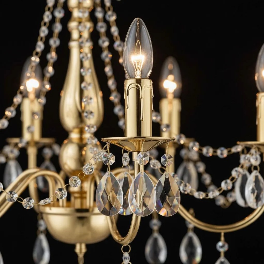 Toolight Toolight, stropné svietidlo 5xE14, EBT015-5CP, zlatá, OSW-01230