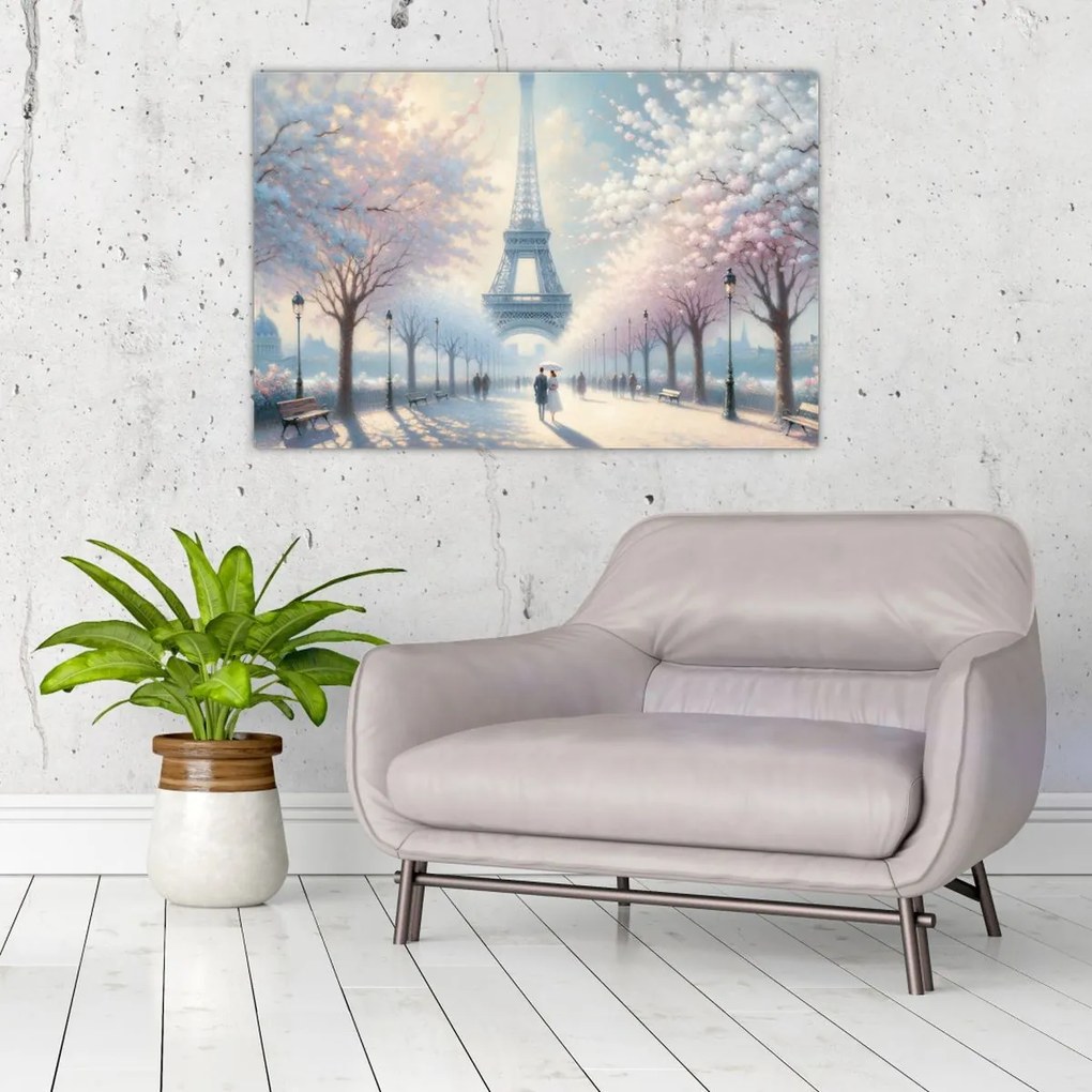 Obraz - Maľba z Paríža (90x60 cm)