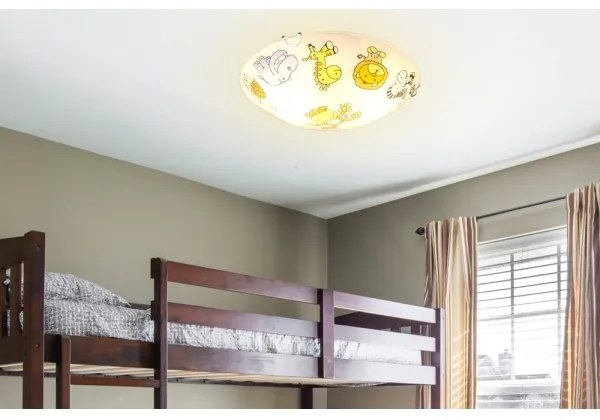 Globo 40607 - Detské stropné svietidlo KIDDY 2xE27ILLU/60W/230V