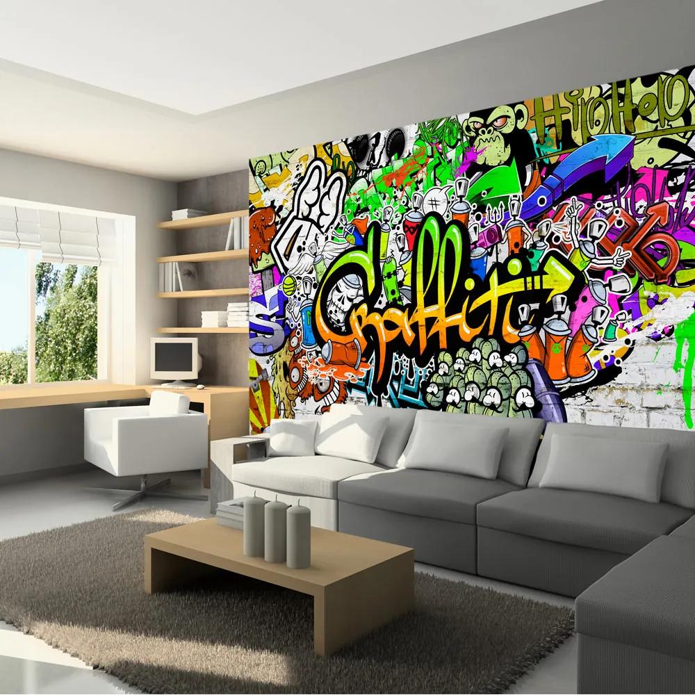 Fototapeta - Graffiti na stene 300x210 + zadarmo lepidlo
