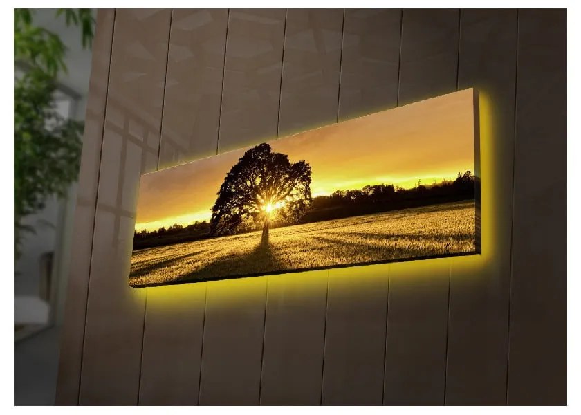 Podsvietený obraz Ledda Tree, 90 × 30 cm