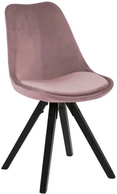 Ružová jedálenská stolička Actona Dima