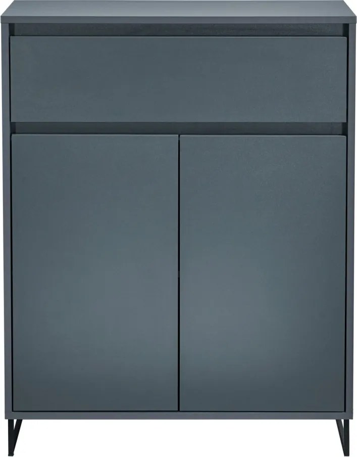 Komoda so šuplíkom Cologne, 80 cm, antracitová