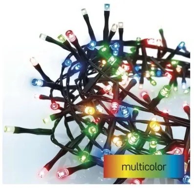 LED vánoční řetěz Hedge s časovačem 12 m barevný