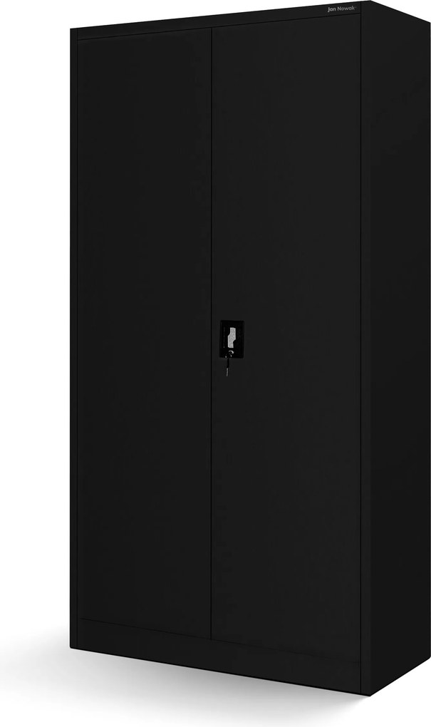 Dielenská skriňa na náradie s perforovanými doskami, čierna, 920x1850x500 mm: BRUNO All Black