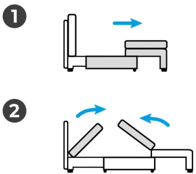 Kreslo ORBIT rozkladacie, zelené