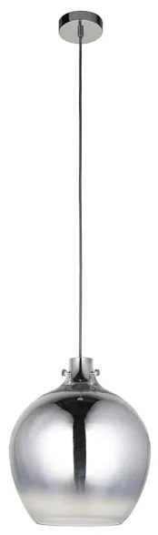 Endon 96442 - Luster na lanku PANTHER 1xE27/10W/230V lesklý chróm/dymová