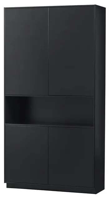 Čierna modulárna skrinka z borovicového dreva 110x210 cm Finca – WOOOD