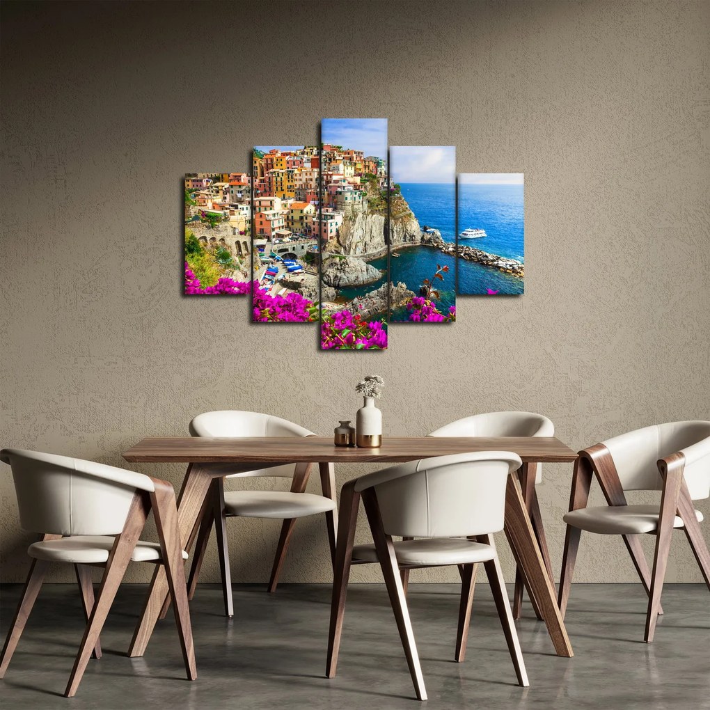 Obraz - Talianska dedinka Manarola (150x105 cm)