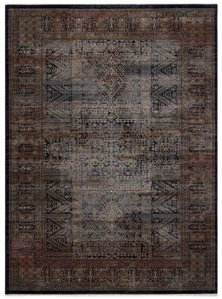 Koberec KESHAN, strapce 1251/53511 zlatý / modrý