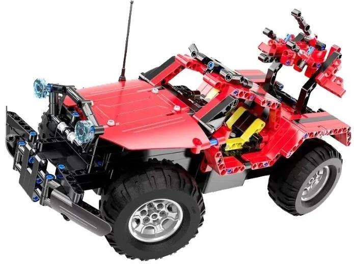 CADA Stavebnica jeep na diaľkové ovládanie Cada 2,4Ghz 531 kusov červeno-čierna