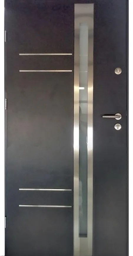Dvere vchodové Monaco 90L antracit