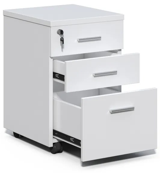 Kancelárska zostava 2 osoby Houseland Prime Max 01 120 cm biela