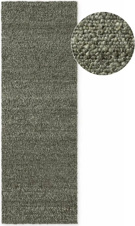 Zelený ručne tkaný behúň z materiálu buklé 80x200 cm Notting Hill Portobello – Ted Baker