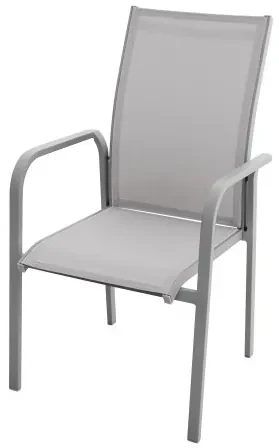 Doppler EXPERT PLUS AVERSA TEAK - záhradná 6-dielna hliníková jedálenská súprava - Rozbalený tovar (N536)