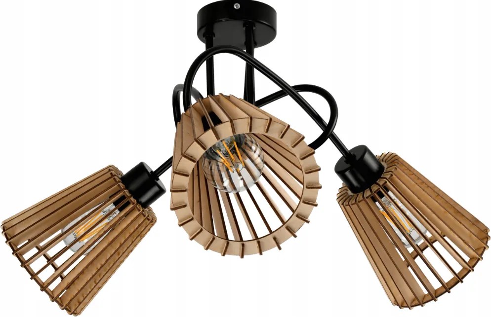 BERGE LED stropné svietidlo LOFT - 3xE27 - LUCA04