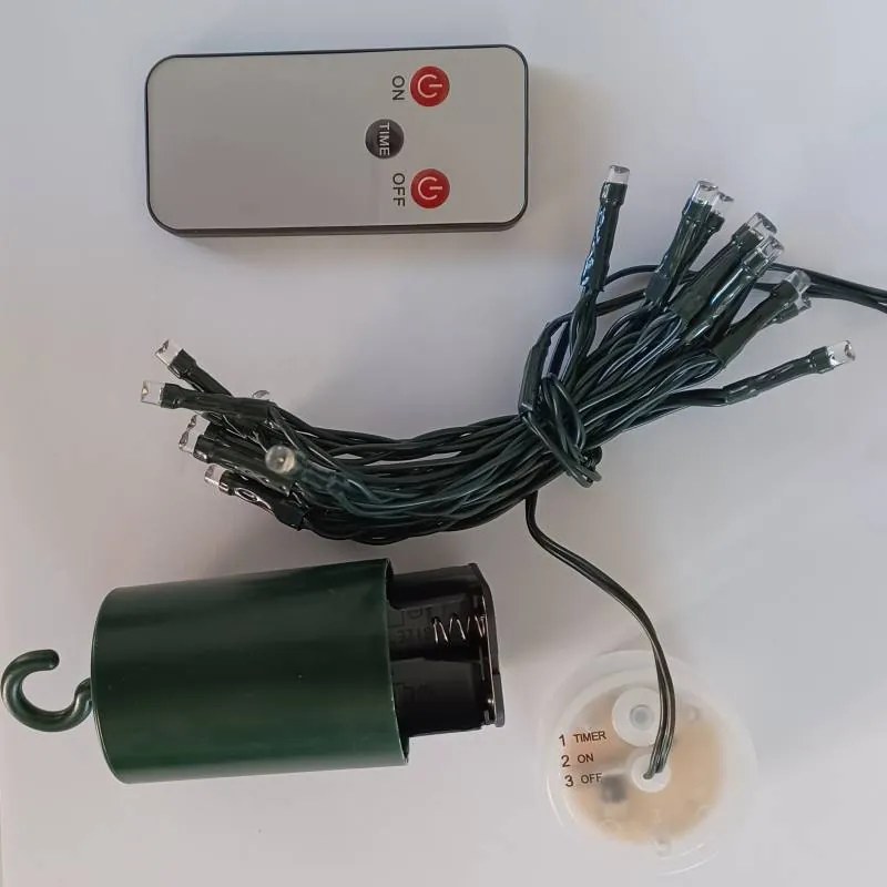 DECOLED LED osvětlení na baterie, ledově bílá, 2,2 m, IP44