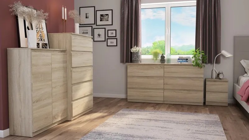 Skrinka /nočný stolík Carlos 402S, dub sonoma