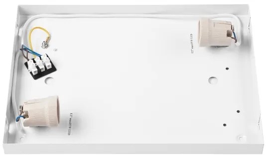 Stropné svietidlo NATURAL SQUARE 2xE27/15W/230V 35x35 cm borovica