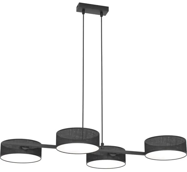 Závesný luster DRUMZ 4xE14/10W/230V čierny
