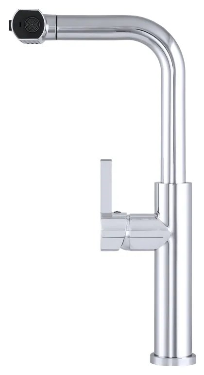 Gamma Rotary, vysoká drezová batéria s výsuvným výtokom h-415, chrómová, GMA-BR-CH