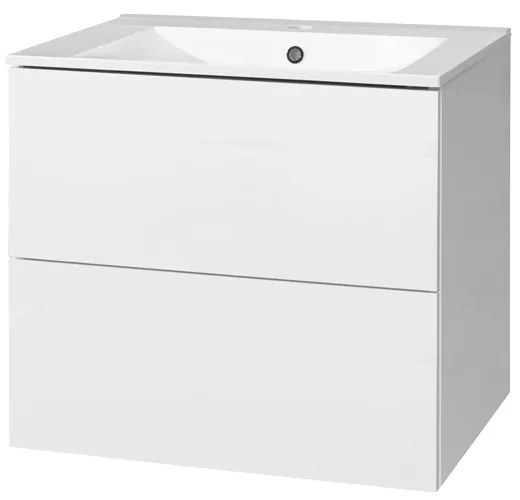 Mereo Mereo, Aira, kúpeľňová skrinka s keramickým umývadlom 61 cm, MER-CN710