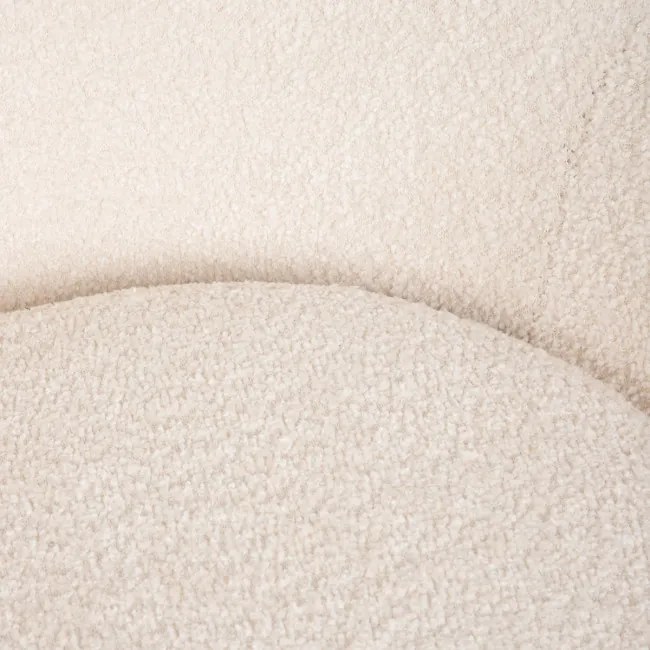 Otočné kreslo LUNAIRE béžové TEDDY BOUCLÉ 872124