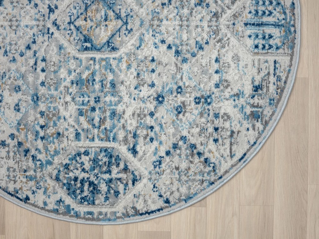 Kusový koberec My Heriz 2 CA60102 Beige kruh, 120x120 (priemer) kruh, béžová, chodba / predsieň, My Flair