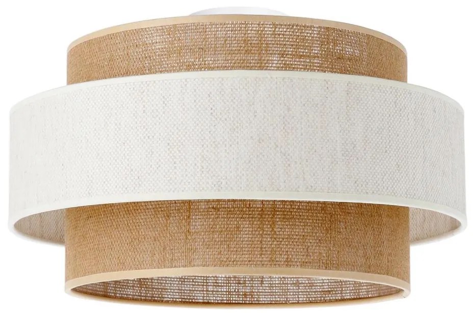 Stropné svietidlo BOHO 1xE27/60W/230V pr. 40 cm krémová/juta