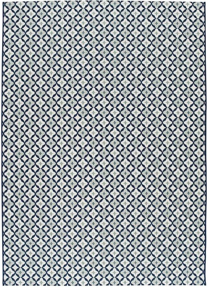 Biely koberec Universal Finland vhodný i do exteriéru, 150 x 80 cm