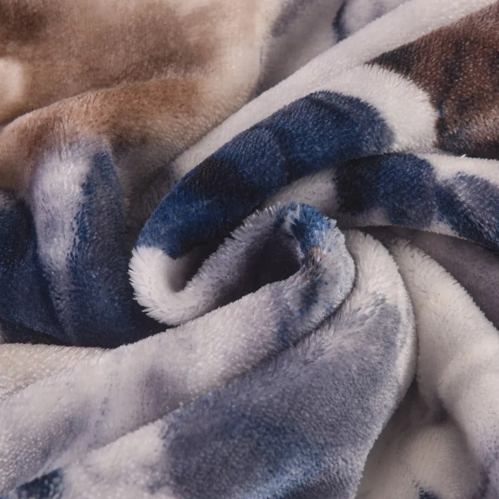 Fialové mikroplyšové obliečky na jednolôžko 140x200 cm Riana – My House