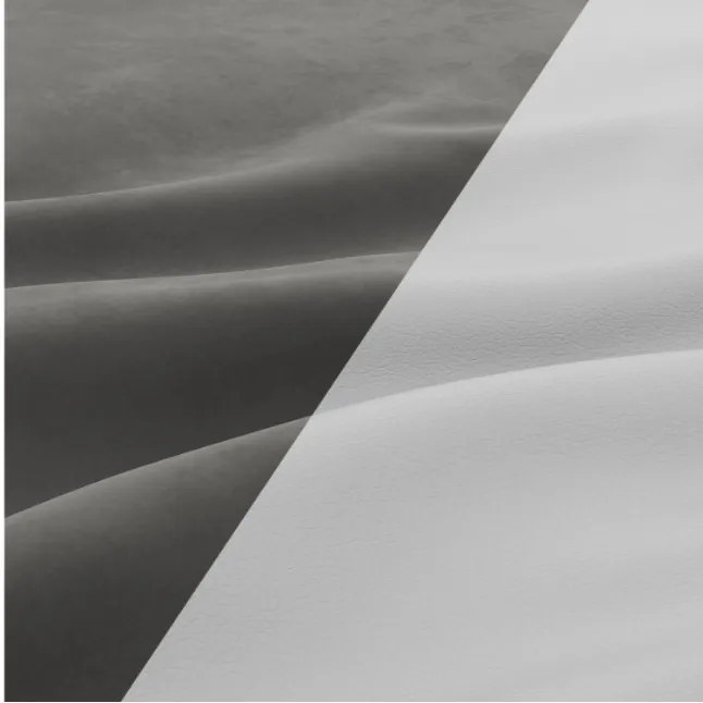 Dvojmiestna pohovka LUNA rozkladacia, popolová / biela