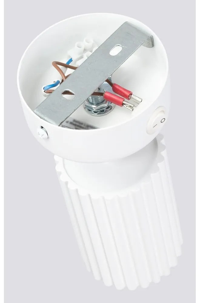 Biele bodové svietidlo 8x16 cm Gleam – Sollux