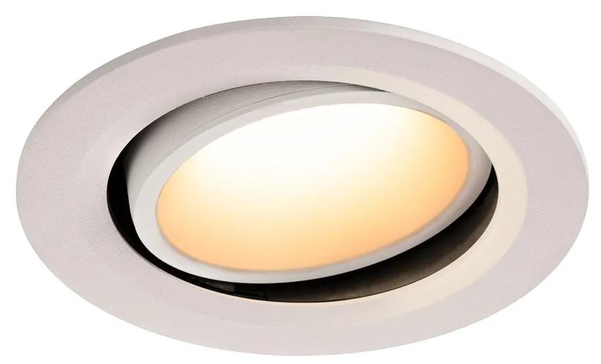 Stropné svietidlo SLV NUMINOS® MOVE DL L vnitřní LED zápustné stropné svietidlo biela/biela 3000 K 20° otočné a výkyvné 1003662