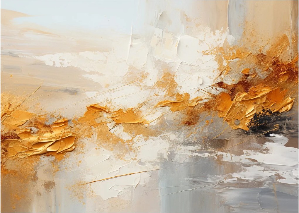 Sklenený obraz - Zlatá textúra (70x50 cm)