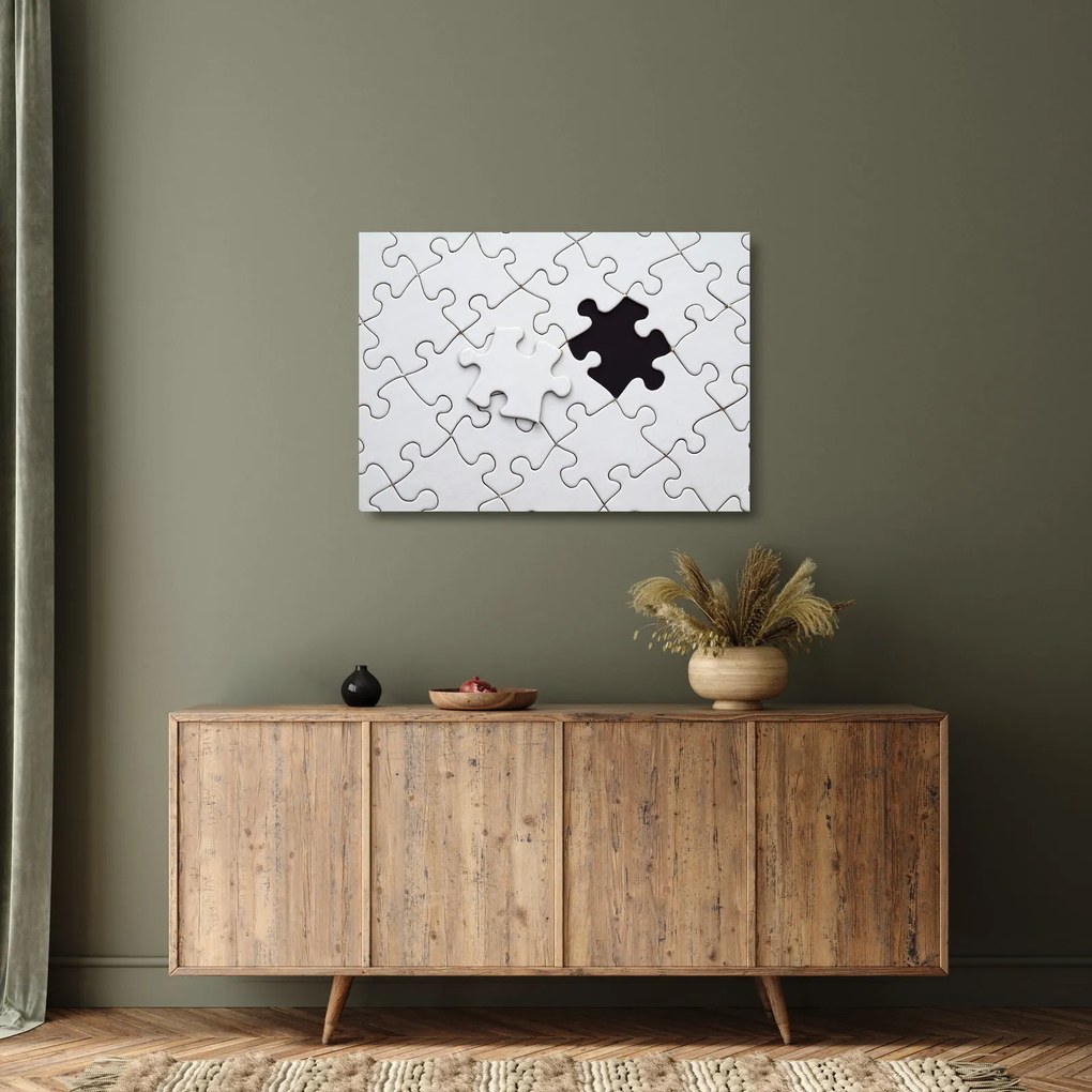 Sklenený obraz puzzle (70x50 cm)