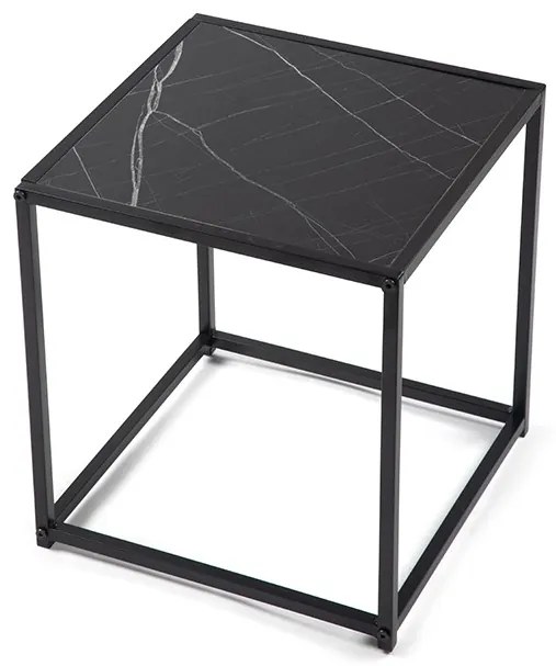 Noela Sada odkladacích stolíkov v dekore čierneho mramoru DUETTA 38,35