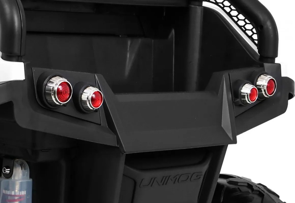 Ramiz Mercedes Benz Unimog elektrické autíčko pre deti biele