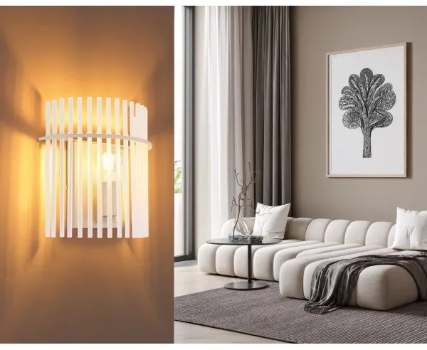 Globo 15698WB - Nástenné svietidlo GORLEY 1xE27/60W/230V