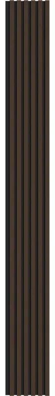 Mexen Lam-F, akustické stenové lamely 275 × 30 cm, plstený podklad 8 mm, technická dyha, orech palisandrový, S105-275307-3015-021