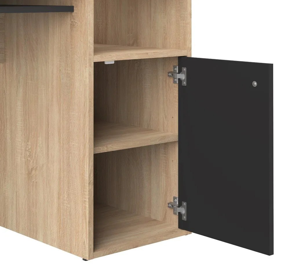 Pracovný stôl s doskou v dubovom dekore 50x115 cm Oxford – TemaHome