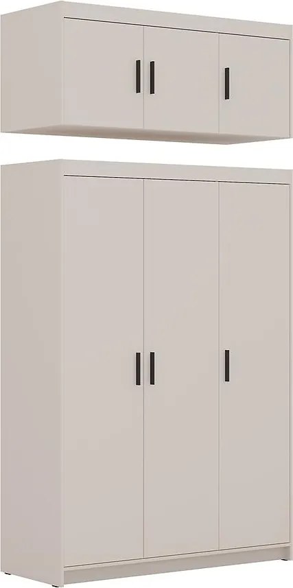 Nadstavec na skriňu Elena 3D pieskovo béžová