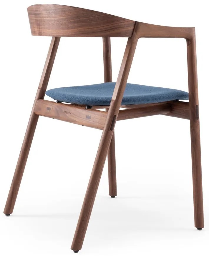 Modrá/hnedá jedálenská stolička Muna – Gazzda